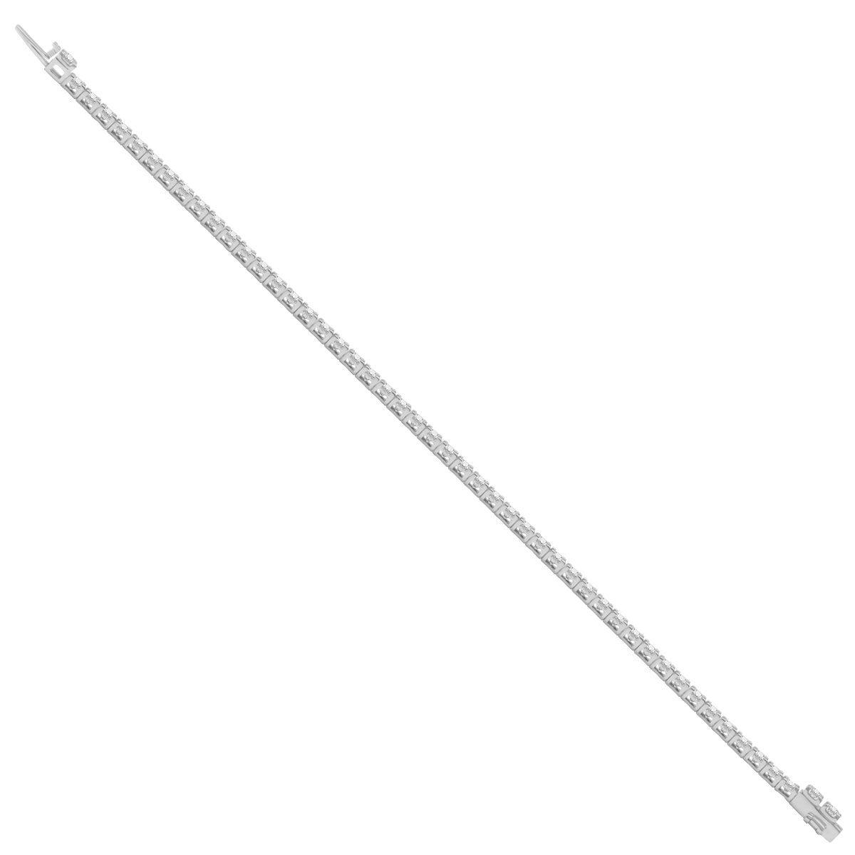 Round Lab Grown Diamond Tennis Bracelet in 14 Karat Gold