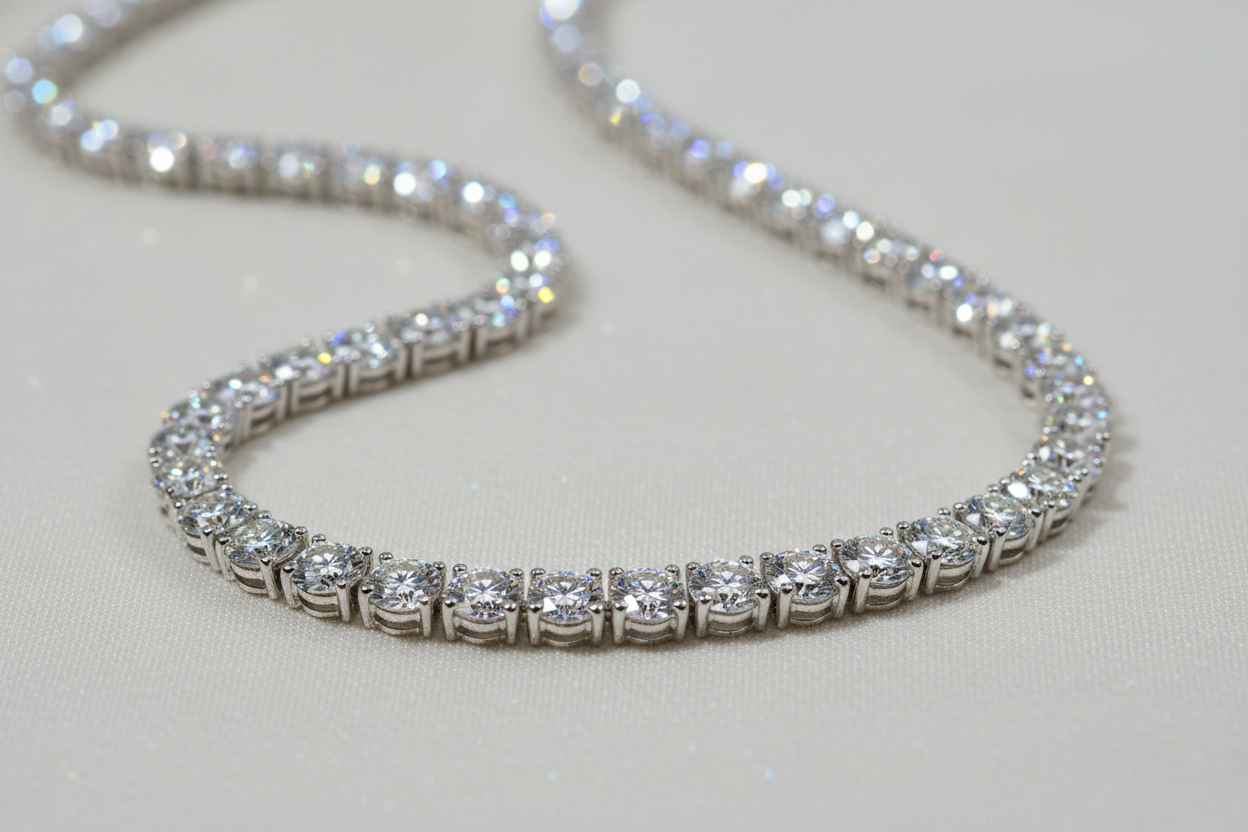 diamond tennis necklace