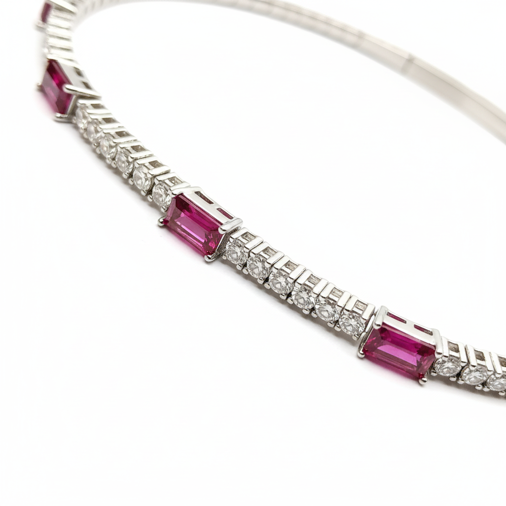 Ruby and Diamond Bracelet Close-up
