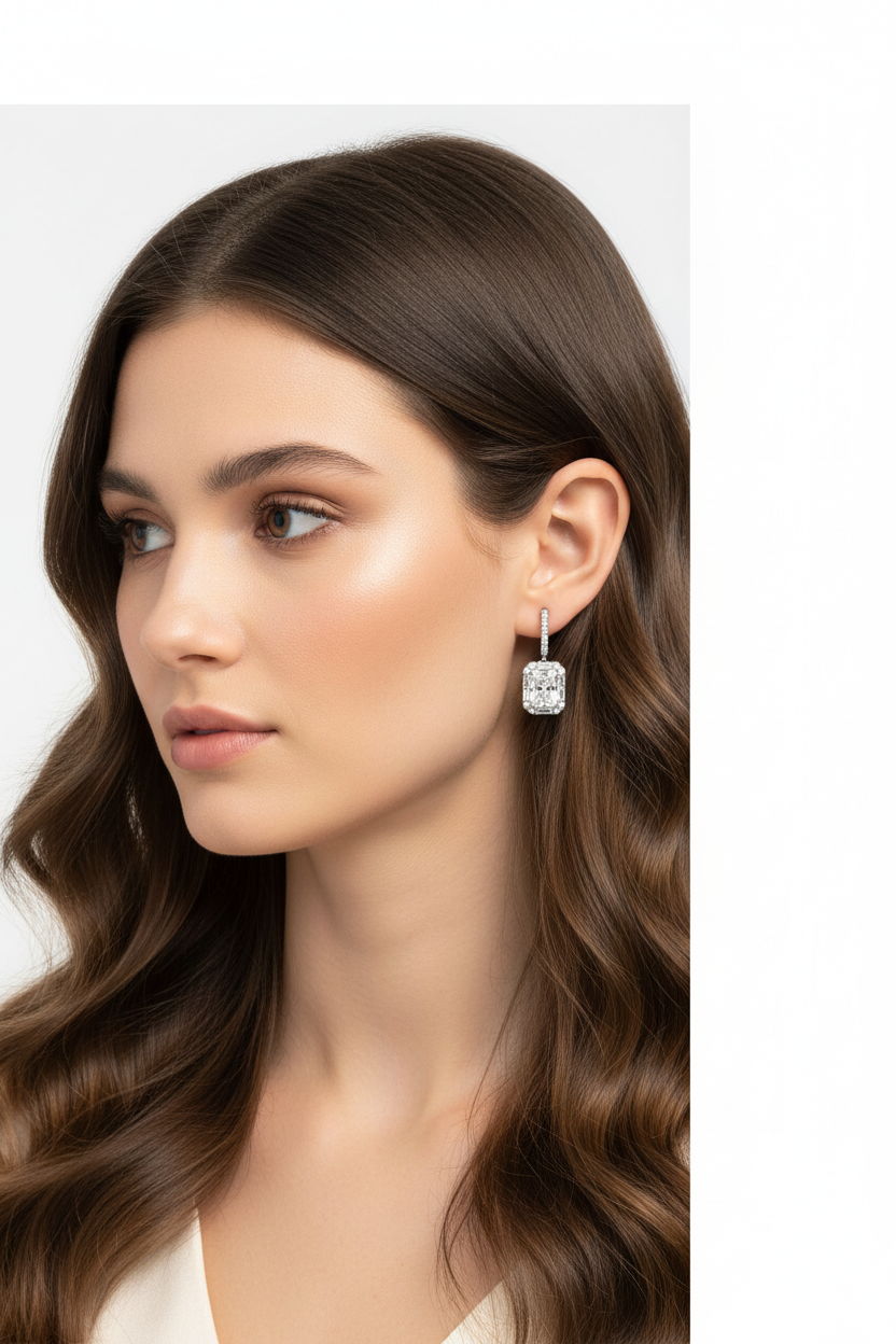 Very petite diamond drop earrings
