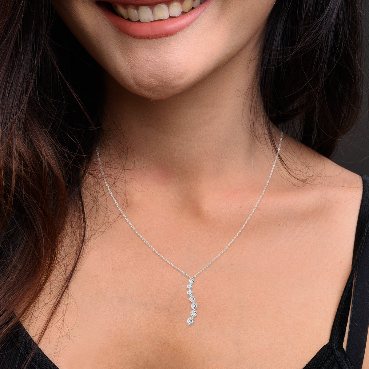 Journey Lab Grown Diamond Pendant in 14 Karat Gold