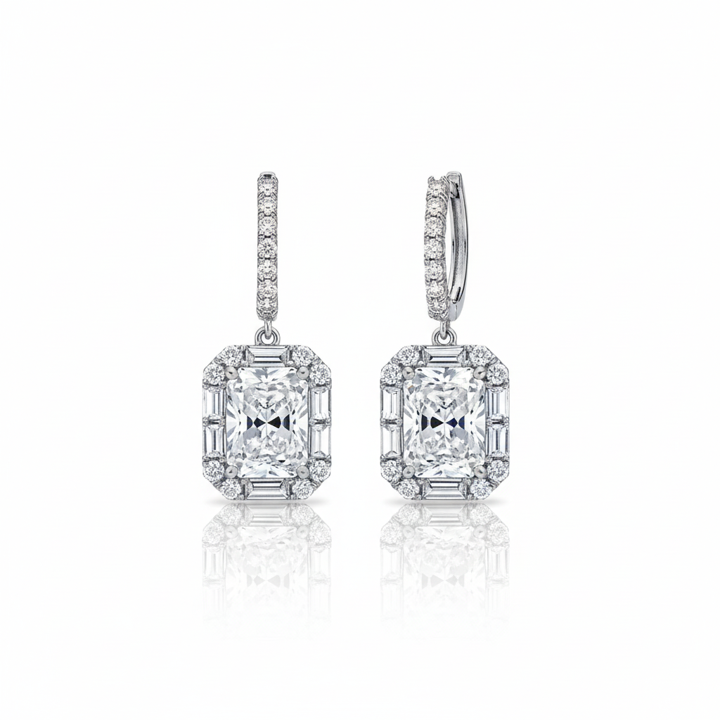 Diamond Drop Earrings