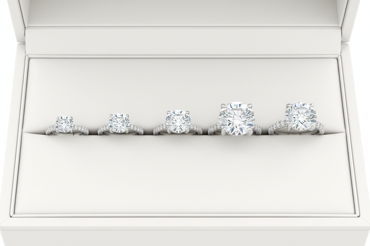 Five Diamond Rings Display Box - Regenerated