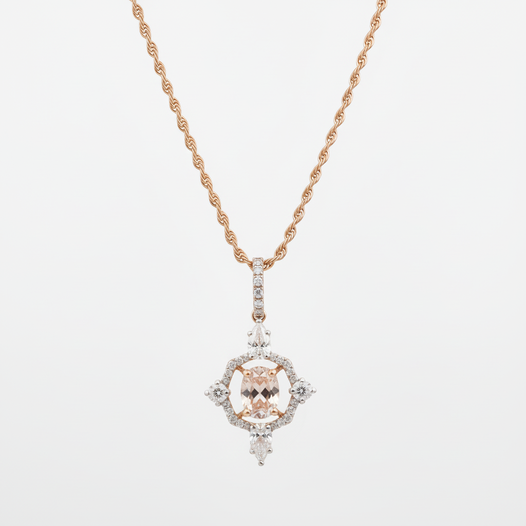 Pendant necklace product shot